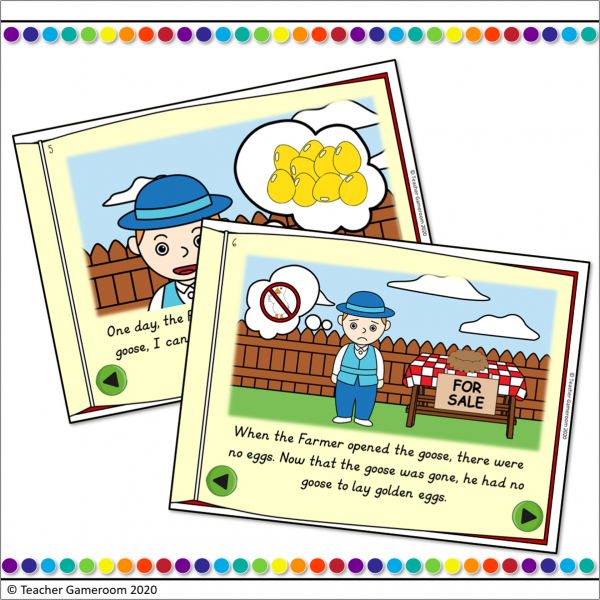 The Goose and the Golden Eggs Digital eBook and Activities