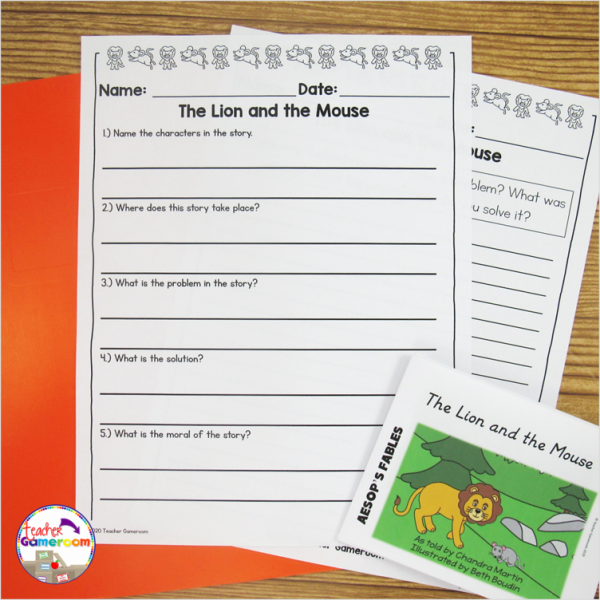 The Lion and the Mouse Digital eBook and Activities - Image 5