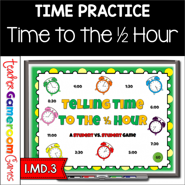 Student vs Student - Time to Half Hour PowerPoint Game