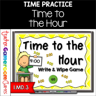 Time to the Hour Write & Wipe Powerpoint Game