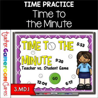 Time to the Minute Teacher  vs Student Powerpoint Game
