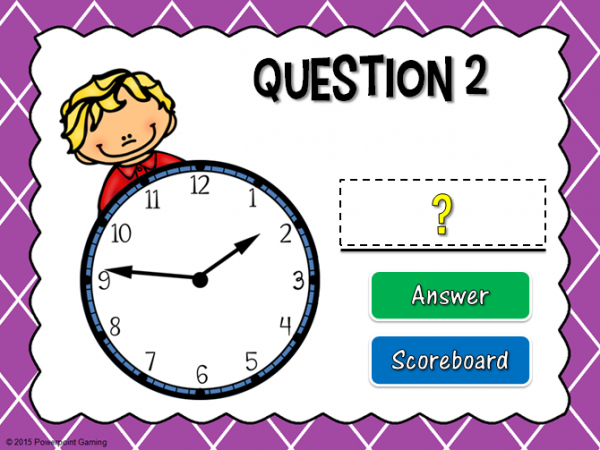 Time to the Minute Teacher  vs Student Powerpoint Game - Image 3