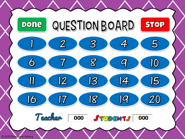 Time to the Minute Teacher  vs Student Powerpoint Game - Image 4