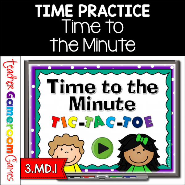 Time to the Minute Tic-Tac-Toe Powerpoint Game