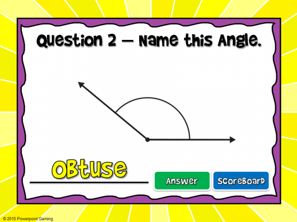 Student vs Student - Types of Angles Powerpoint Game - Image 3
