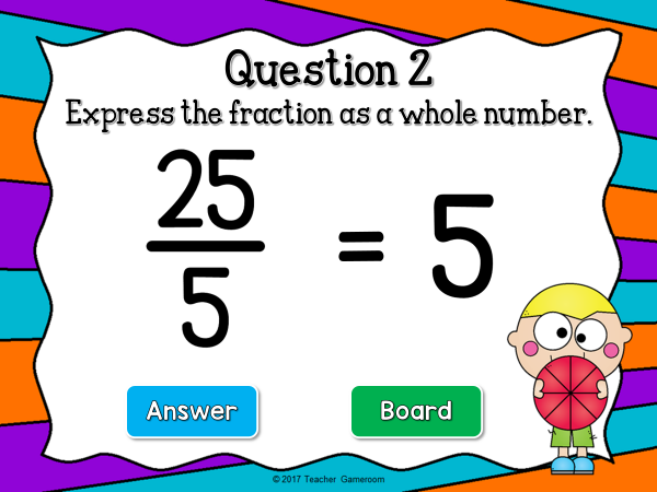 Whole Number Fractions Find the Star Powerpoint Game - Image 3
