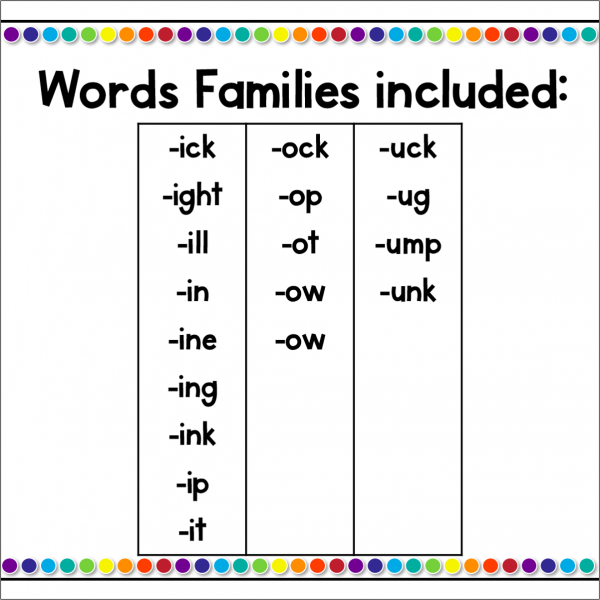 Word Families Tic-Tac-Toe Powerpoint Game Bundle #2 - Image 3