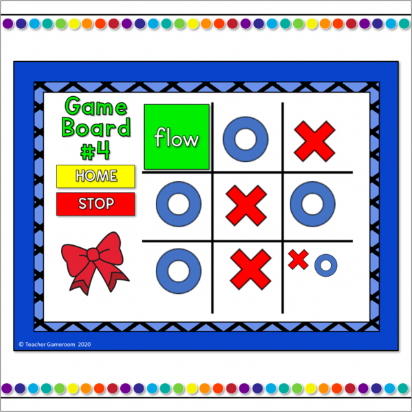 Word Families Tic-Tac-Toe -ow words (long) - Image 3
