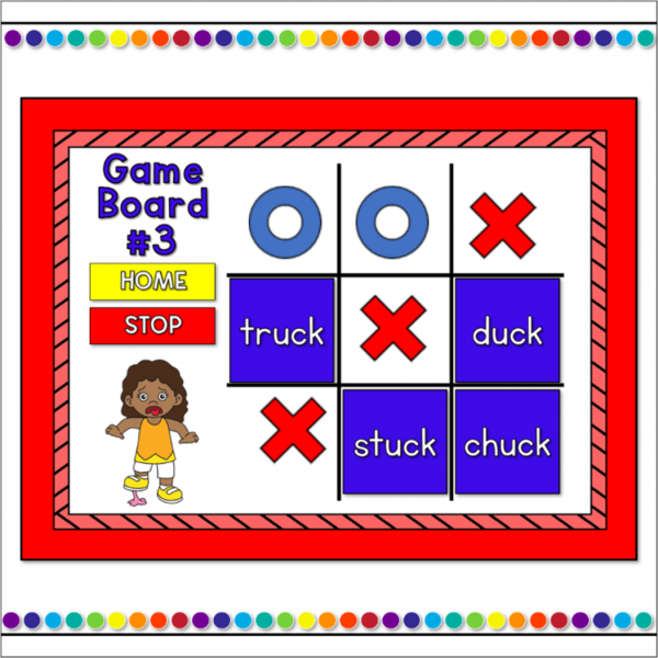 Word Families -uck Words Tic-Tac-Toe Powerpoint Game - Image 4
