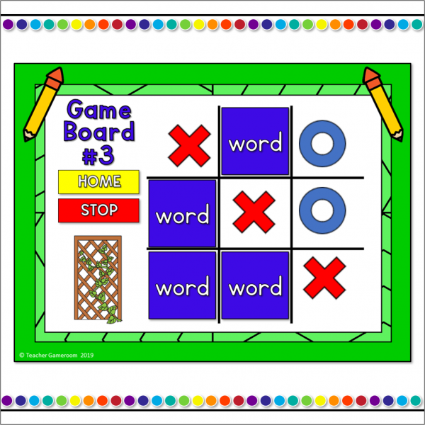 Word Families -ine Words Tic-Tac-Toe Powerpoint Game - Image 3