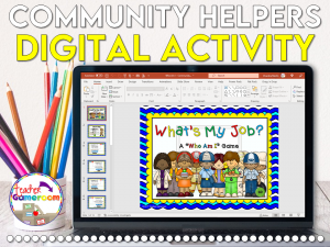 Fun Community Helpers Who Am I Digital Game Activity by Teacher Gameroom