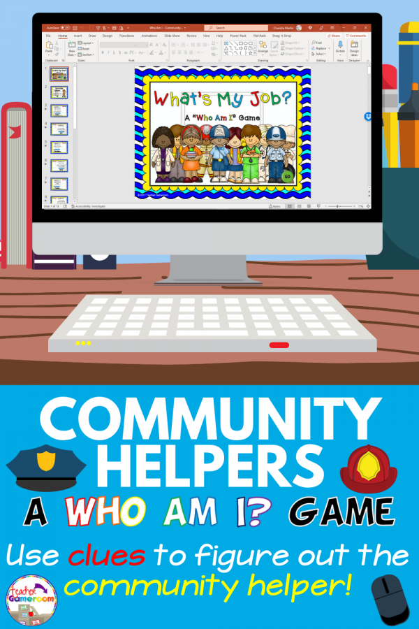 Who Am I - Community Helpers Powerpoint Game #1 Pinterest