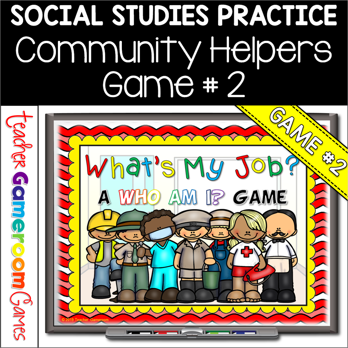 Who Am I - Community Helpers Powerpoint Game #2
