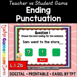 ending punctuation teacher vs student powerpoint game