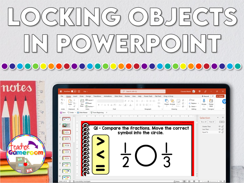 Locking Down Objects in Powerpoint Header