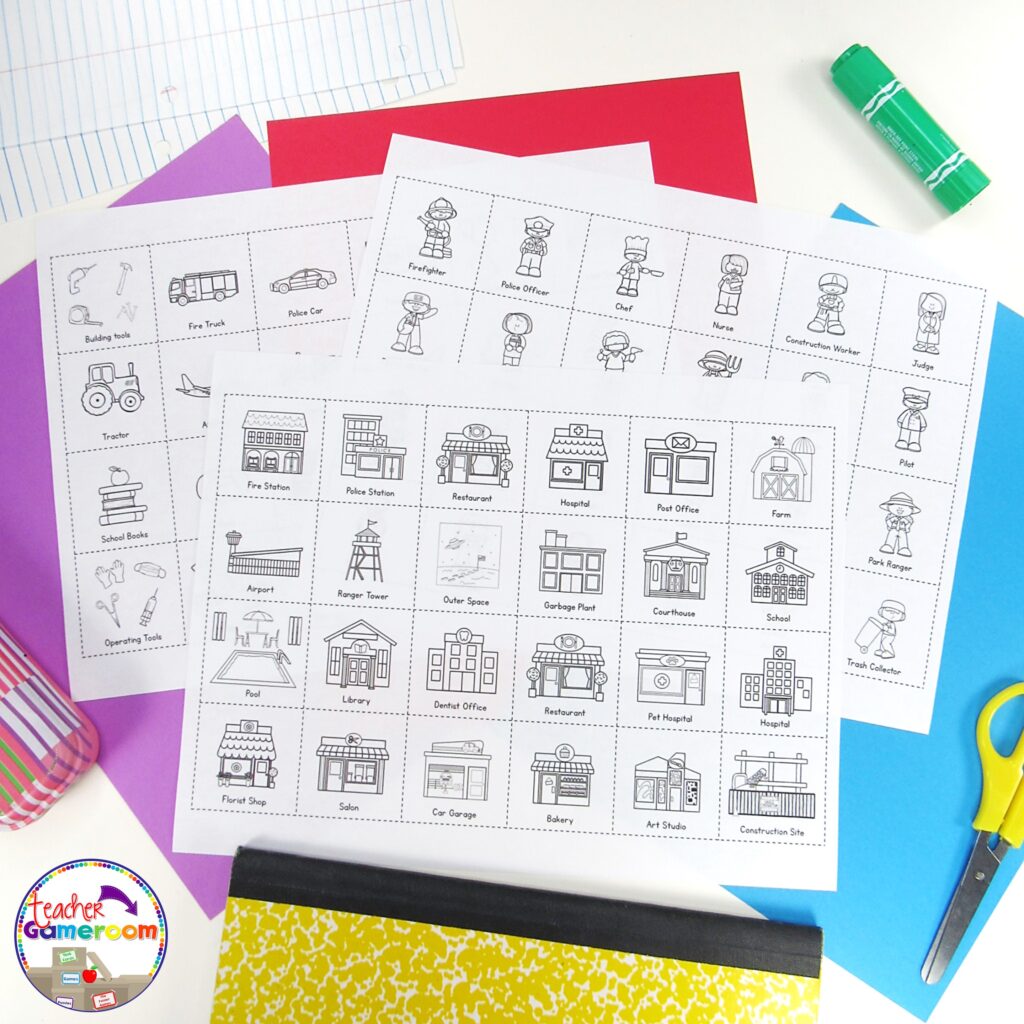 Community Helpers Journal Activity - Cut and Paste Activity - Printable Community Helpers Activity for 1st and 2nd grade students. 24 community helpers to choose!