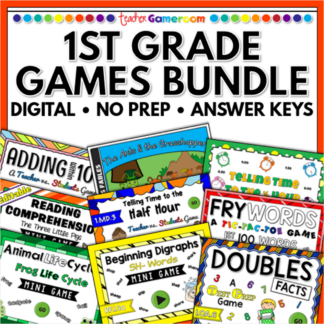 1st grade games bundle cover