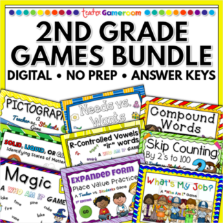 2nd grade games bundle cover