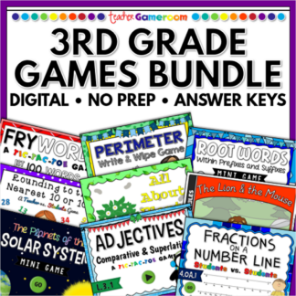 3rd grade games bundle cover