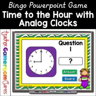 time to the hour bingo powerpoint game cover