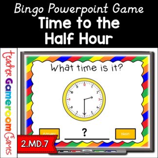 timeto the half hour bingo powerpoint game cover