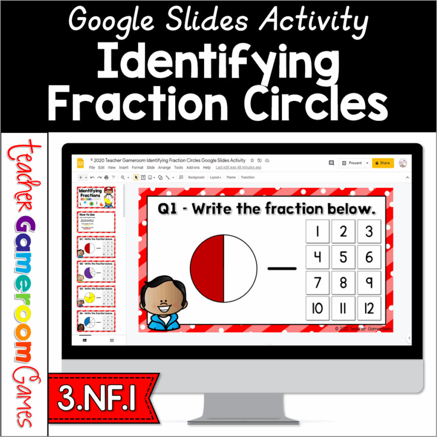 Identifying Fractions Google Activity
