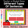 Types of Sentences Teacher vs Student Game #3