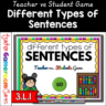 Types of Sentences Teacher vs Student Game #1