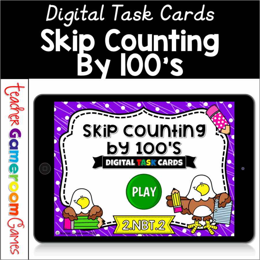 Skip Counting by 100's Digital Task Cards