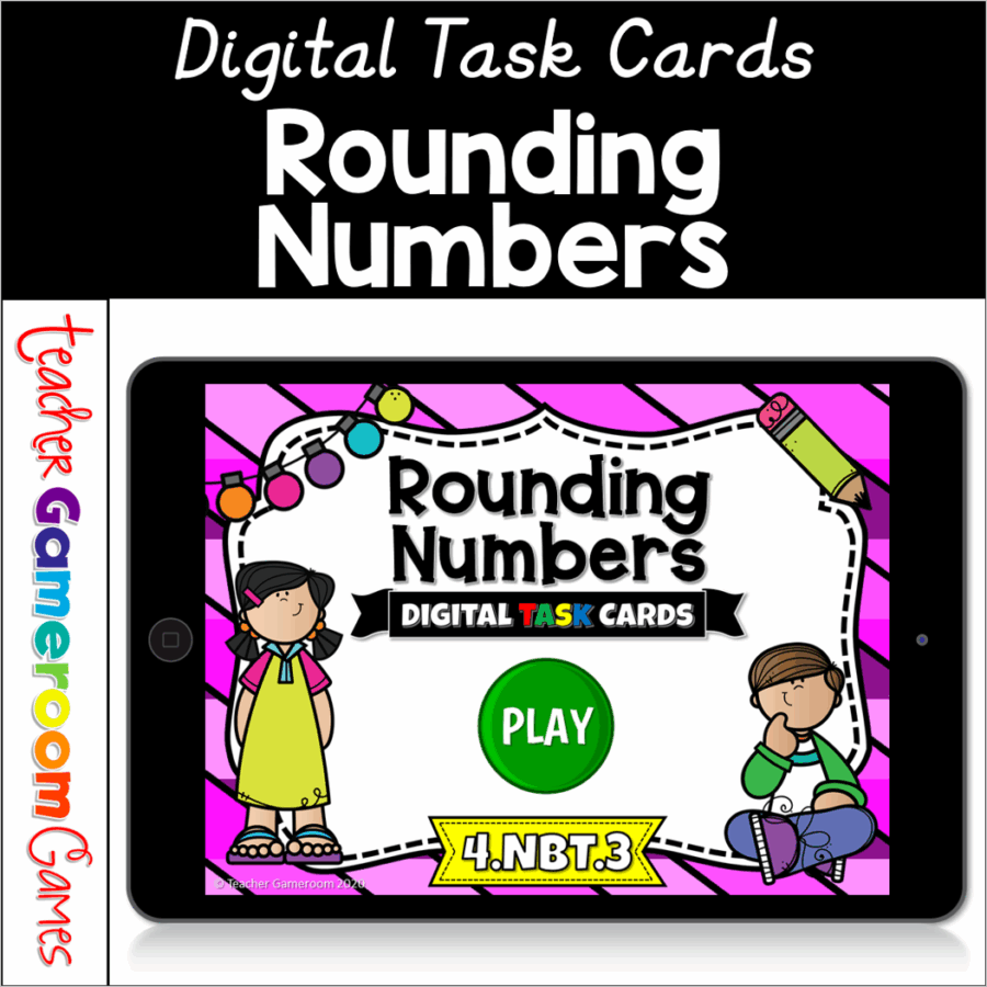 Rounding Numbers Task Cards Set