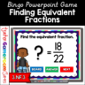 Equivalent Fractions Bingo Game