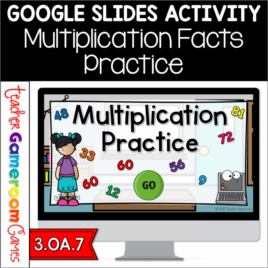 Multiplication Practice Google Slides Activity