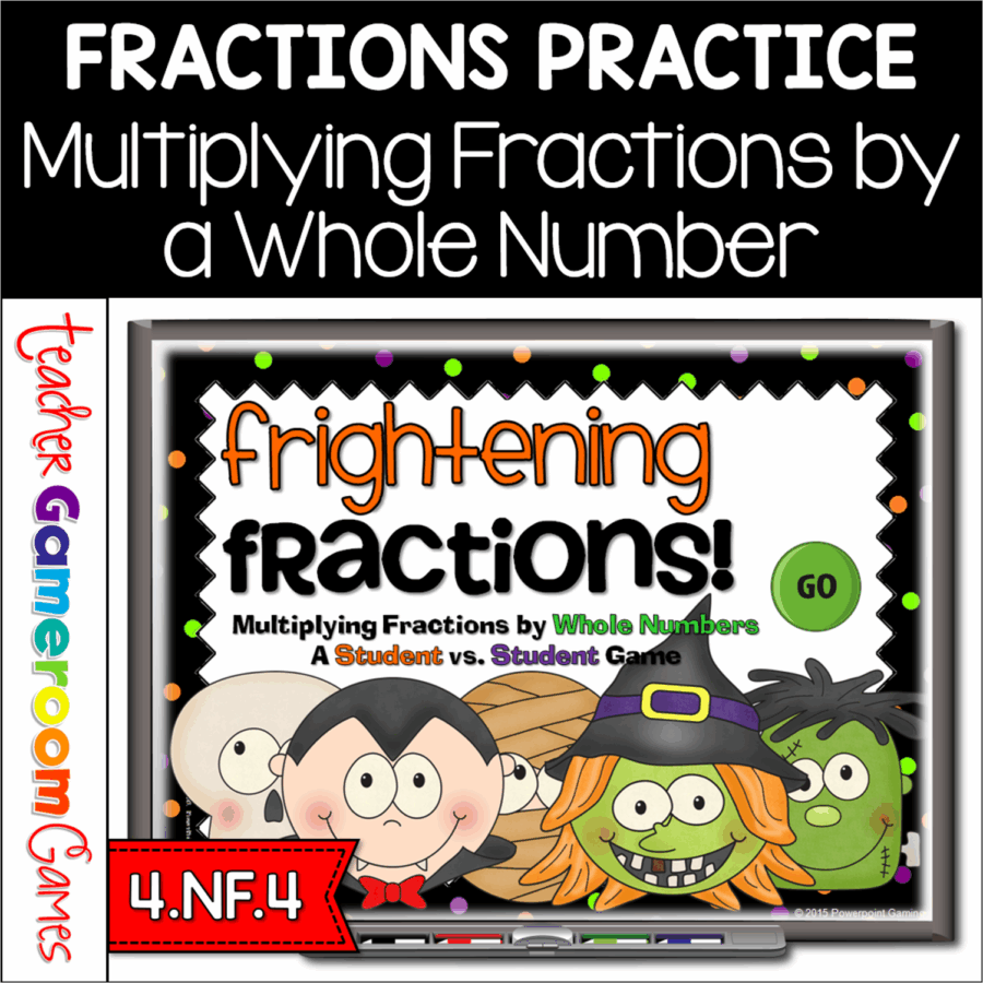 Multiplying Fractions by a Whole Number Student vs Student Game
