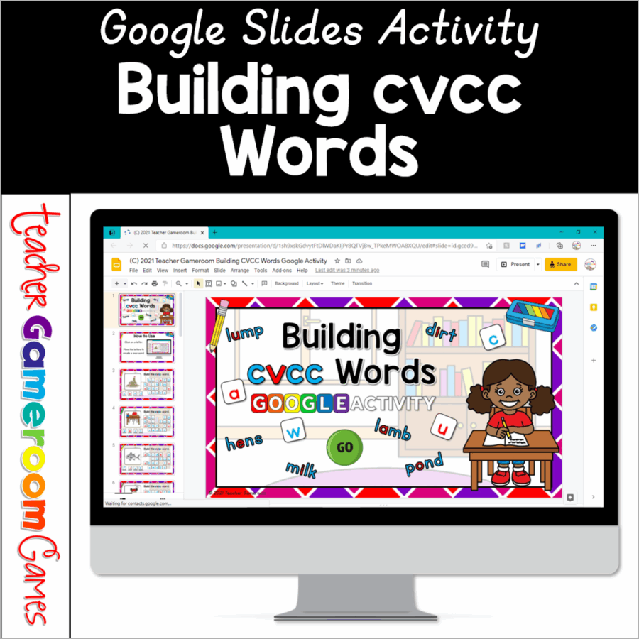 CVCC Words Google Activity