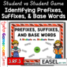 3rd Grade Prefix, Suffix, Base Words Student vs. Student Game
